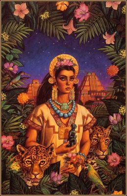  The Princess and the Jaguar: A Ninth Century Mexican Tale Exploring Identity, Courage, and Transformation